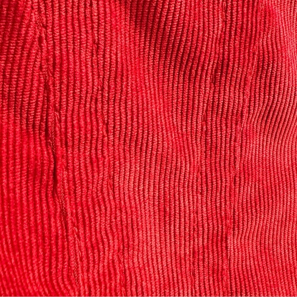 LAL Live a Little | Women’s Red Corduroy Blazer Classic Boho Style, Size PM - Picture 5 of 16